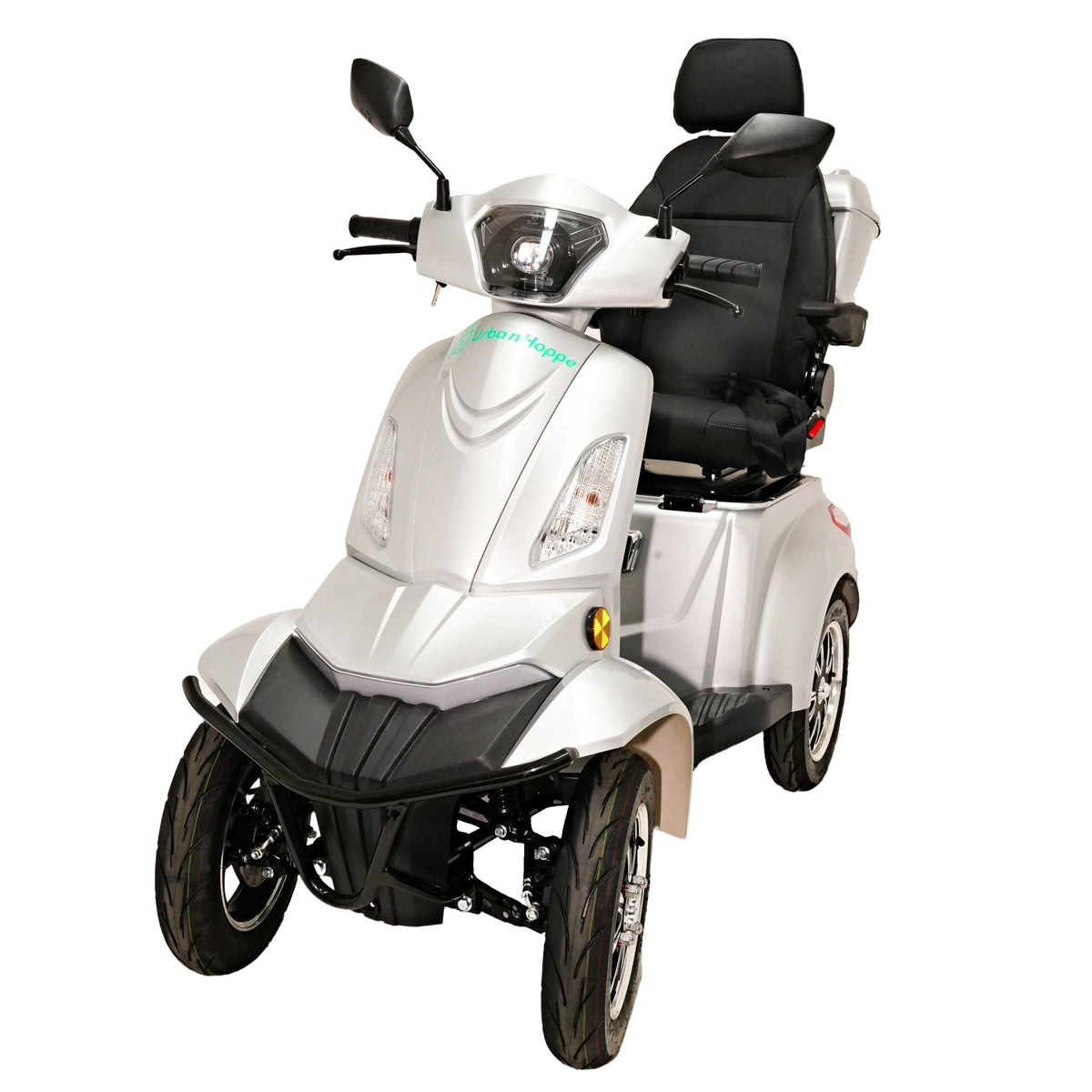 
Urban Hopper Best Ager 4-Rad Kapitänssitz mit Kopfstütze – Silver – Ansicht 1